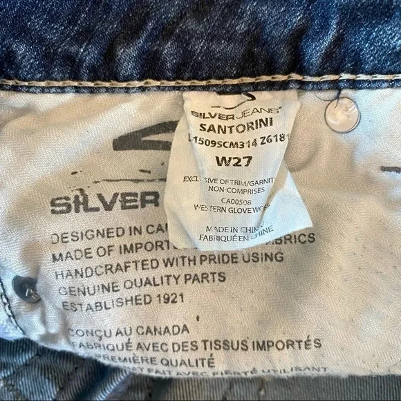 Silver Jeans Santorini size W27 - Picture 5 of 6